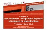Chapitre 6 Les protéines : Propriétés physico- …unf3s.cerimes.fr/media/paces/Grenoble_1112/seve_michel/...Propriétés physico-chimiques des protéines - Composition en acides