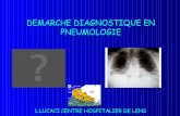 DEMARCHE DIAGNOSTIQUE EN PNEUMOLOGIEsaintnoaries.free.fr/Cours/Pneumologie/DEMARCHE... · demarche diagnostique en pneumologie l.lucaci centre hospitalier de lens. demarche diagnostique