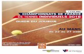 CONTACT - Fédération Française de Tennis | Le … · 2016-05-30 · 17/18 ANS Sommaire Dates Catégorie ... Responsable FFT Marion Hébert 01 47 43 45 24 / mhebert@fft.fr ... un