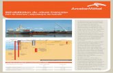 Réhabilitation du «Quai Français» - ArcelorMittalsheetpiling.arcelormittal.com/uploads/files/AMCRPS Port of Kamsar... · circulaire de rayon 8,4 m a été mis en œuvre sous la