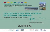 Université d’Avignon Agro-Parc - La Gazette Nucléaireresosol/InfoNuc/seismes/ASN-Avignon... · 17h25 - 17h40 Partie 4 : Analyse du risque sismique de l’INB CENTRACO Par Anthony