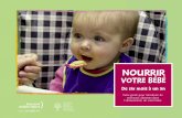 feeding baby 2011 FR - meilleurdepart.org · Boire au sein moins souvent, ce qui réduirait votre production de lait maternel Cesser de boire au sein trop hâtivement ... •Si votre