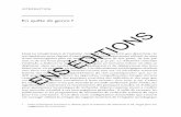 Le sexe de l'enquête - catalogue-editions.ens-lyon.frcatalogue-editions.ens-lyon.fr/.../extras/Introduction.pdf · Le sexe de l’enquête renvoie-t-il à l’indicible, à une dimension