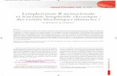 Lymphocytose B monoclonale et leucémie lymphoïde … ET LLC.pdf · feuillets de Biologie /N° 329 - MARS 2016 - 7-HÉMATOLOGIE MBL et LLC Lymphocytose B monoclonale et leucémie
