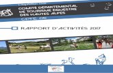 des hautes alpes - Tourisme équestre dans les Hautes ... · Le stage de topographie ... Bilan du TREC de Mont-Dauphin 37 ... près d’un million de personnes pratiquerait le tourisme