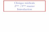 Clinique médicale 2ème /3 master - oncorea.com 3D ULB/18-01-29 Introduction.pdf · l'introduction (souvent en fin), les considérations statistiques. – Dans les études comparatives,
