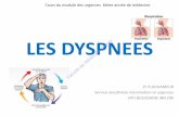 LES DYSPNEES - ceil.univ-alger.dzceil.univ-alger.dz/sciences_med/images/pdf/dyspness.pdf · Service anesthésie réanimation et urgences ... Pathologies des cardiopathies gauches,