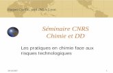 Séminaire CNRS Chimie et DD · Une découverte des lois fondamentales de la matière ... L’avenir de la chimie n’est-il pas dans une vision ... lois lui préconisent.