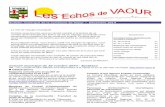 Sommaire - vaour.frvaour.fr/wp-content/uploads/2014/05/Echos-de-Vaour-Dec-2014.pdf · Principale (posé sur le mur de la friperie). Questions diverses - Participation pour Voirie
