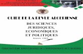 SOMMAIRE - Université D'Alger I · notamment celle de Droit ont pris des dimensions pédagogiques plus ... doctrinale de l’Ecole de droit d’Alger depuis sa création en 1877
