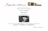 Franz KAFKA - Comptoir Littéraire  · Web vie André Durand présente. Franz KAFKA (Bohème) (1883-1924) Au fil de sa biographie s’inscrivent ses œuvres . qui sont résumées