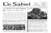 P-11 “Le pouvoir ne nous intéresse pas”, rassure le …nigerdiaspora.net/journaux/sahel-23-02-10.pdf · l'apparition d'une surdité brusque ou progressive doit amener le sujet