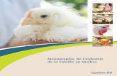 Monographie de l’industrie - MAPAQ - Accueil · Laboratoire d’expertise en pathologie animale du Québec Soutien technique : Linda Arsenault, Sabrina Bernier, ... de la volaille