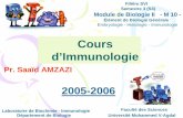 Pr. Saaïd AMZAZI · Introduction à l’Immunologie ... Organes lymphoïdes primaires et secondaires. ... des granules primaires des polynuclérairesneutrophiles ou la granulysinedes