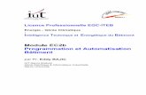 Module EC2b Programmation et Automatisation Bâtimentebajic.free.fr/IUTNB/LP ITEB CM EC2b_1 etudiant.pdf · Automate Programmable Industriel E/S E/S PO Micro-Ordinateur ... ( ...
