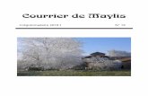 Maquette du Courrier de Maylis - abbayedemaylis.org · Nous sommes conviés à visualiser un diaporama sur les origines de notre fondation du XIVe siècle, préparé par les 4. ...
