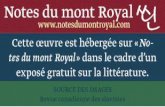 Notes du mont Royal ←  · A l’Est, en revanche, la bibliographie d’ouvrages ... alors qu’il poursuivait sa troisième année de cours ... Le Rassvet, revue de nsciences, d’art