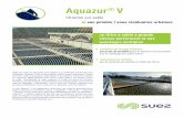 Aquazur V - Accueil Memento degremont® de SUEZ - … · tout filtre, c’est un séparateur solide-liquide. ... (MES) présentes dans l’eau à traiter grâce à une épaisse couche