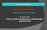 Conférences - Tresorsonore · Plus de 200 conférences à télécharger gratuitement. Mon site internet : ... Comment peut-on réfuter les préjugés raciaux au moyen de la Bible