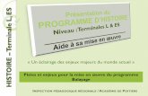 prog es l - Académie de Poitiers - Toute la pédagogie …ww2.ac-poitiers.fr/hist_geo/IMG/pdf/Balayage_programme_d_histoire... · La démarche de l’historien est déterminée par