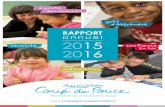 RAPPORT annuel 2015 - alphaomegafondation.com · LES 5 PILIERS DE NOTRE APPROCHE > Interv enir dès le plus jeune âge au ... 82 la confiance en soi. % 7 331 parents d’enfants en