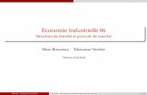 Economie Industrielle 06 - Structure de marché et …ses-perso.telecom-paristech.fr/ecostrat/CoursEI/cours06_structure... · Plan du cours 1 Introduction : deﬁnition du pouvoir