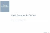 Profil financier du CAC 40 - argusdelassurance.com · Analyse des revenus et des dépenses 22 ... –L’améliorationde la structure financière des sociétés du CAC 40 s’expliquepar