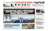 L’urgence des réformes est là, l’Algérie ne peut plus …lechodalgerie-dz.com/.../uploads/2017/07/n1530-du-8-juillet-2017.pdf · recul de 19.27% par rapport à la même période