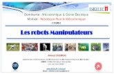 Dominante : Mécatronique & Génie Electrique Module ...chemori/Temp/Cours/Chapitre_2_Rob_Manipulateurs.pdf · Dominante : Mécatronique & Génie Electrique. Module : Robotique Pour