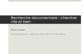 Recherche documentaire : chercher vite et biencromk-centre.org/DOC/CROMK_Forum2012_RechercheDocumentaire... · IMRaD (où ?) Biais ... Exemple : Echelle PEDro Commentaires à rédiger