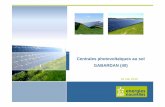 Centrales photovoltaïques au sol GABARDAN (40) · Projet pilote : 2 MWc Suiveur Exosun Délibération • Délibération conseil communautaire et communal • Promesse de bail signée