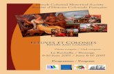 French Colonial Historical Society Société d’Histoire ... Conferences... · « Colonial Penal Law, Juvenile Delinquency, and Parental Custody in Senegal : The Case of Léonie