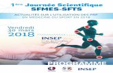 1ère Journée Scientifique SFMES-SFTS · 15h30 > Rééducation et reprise du sport après PRP M. Lamontagne (Montréal, Canada), F. Delvaux (Soumagne, Belgique) 16h00-16h30 Pause-café