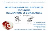 PRISE en charge de la douleur en tunisie : realisations …€¦ · Faculté de Médecine de SOUSSE depuis 2009… ENSEIGNEMENT MASTER-DOULEUR Faculté de Médecine de Tunis 2000