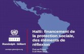 Haïti: financement de la protection sociale, des … · ne prétend être) un audit (comptable, financier)… Plan 1. Antécédents et contexte ... (iv) formuler des propositions