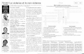 La violence et la non-violence - bdemauge.free.frbdemauge.free.fr/defis/0000violence.pdf · pouvoir est nommé désobéissance civile. Outre la entre personnes Et au quotidien ? Lors