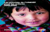 Les priorités de l’UNICEF UNICEF’s pour les enfants … · Les priorités de l’UNICEF pour les enfants 2002-2005 Pour chaque enfant Santé, Éducation, Égalité, Protection