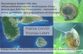 Dynamique temporelle des métacommunautés de … · Dynamique temporelle des métacommunautés de mollusques d'eau douce aux Antilles Françaises : rencontre entre génétique des