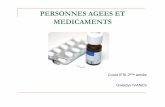 PERSONNES AGEES ET MEDICAMENTS - .MEDICAMENTS Cours IFSI 2 ¨me ann©e Gwladys IVANES. INTRODUCTION