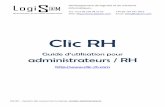 Hébergement de sites web - Clic RHclic-rh.com/downloads/guide_rh.pdf · Lhistorique de la demande aec les commentaires ... par exemple , ... o Aller sur la fiche de lemploé en question
