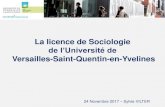 La licence de Sociologie à l’Université de Versailles ...cache.media.education.gouv.fr/file/decembre/64/2/Licence_Socio... · En 1ère année de licence de sociologie Cours fondamentaux