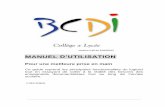 Centre de Documentation et d'Information · 3-2 Extraction des MémoFiches au format BCDI 5 6 4- Acquisitions Gestion des commandes ... Mode d‘emploi : voir le site documentation