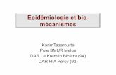 Epidémiologie et bio- mécanismes - Urgences-Online · Traumatismes 60 SIDA 5 ... Balistique terminale Neck! Cavité permanente Cavité temporaire Fackler ML. J Trauma 1988;28:S21-9.