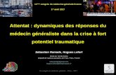 Attentat : dynamiques des réponses du médecin …presentations.congresmg.fr/presentations-2017/isprint/samedi/01... · La balistique lésionnelle de la vitime dattentat de masse
