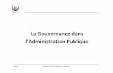 La Gouvernance dans Publique - optimum.ch€¦ · La Gouvernance publique désigne le système formé ... En fonction des objectifs, ... etheos - La Gouvernance dans l'Administration