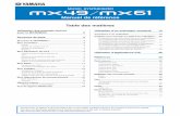 Manuel de référence - Audiofanzine · Table des matières Utilisation des manuels fournis avec le MX49/MX61 2 Structure de base 3 ... Édition d’une performance et des voix ...