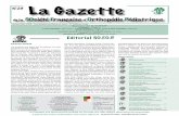 La Gazette - livres-medicaux.com 2… · M BEN GHACHEM (Tunis) R JAWISH (Beyrouth) I. GHANEM (Beyrouth) Editeur ... En 1987 c’est « l’instrumentation du rachis chez l’enfant