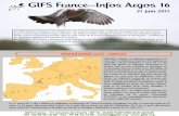 GIFS France—Infos Argos 16 - fedechasseurslandes.com · le département du Nord. Ce programme sur 5 ans ... migration prénuptiale le 27 mars 2010 pour se ren- ... Il a traversé