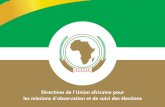 Directives de l'Union africaine pour les missions d ... · démocratiques en Afrique est de guider les membres ... (Afrique du Sud), par la 38ème session ordinaire de la Conférence