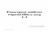 Pourquoi utiliser OpenOffice.org 1 · par défaut sur une machine achetée récemment. ... La nécessité de ce document est apparue en questionnant des enseignants-stagiaires sur